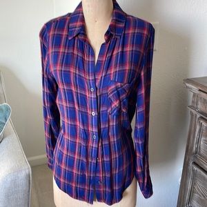 ✨3/$15 Cloth and Stone Plaid Button Up